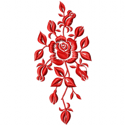 Flowers And Tree Embroidery Design 10